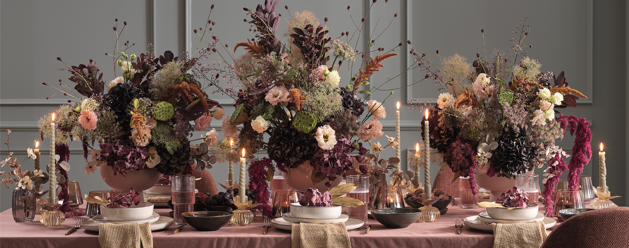 Centre de table décoratif pour créer un point central naturel