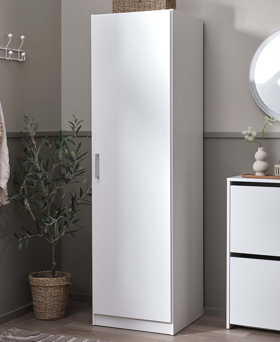 Armoire blanche FANDRUP à une porte Armoire blanche à une porte