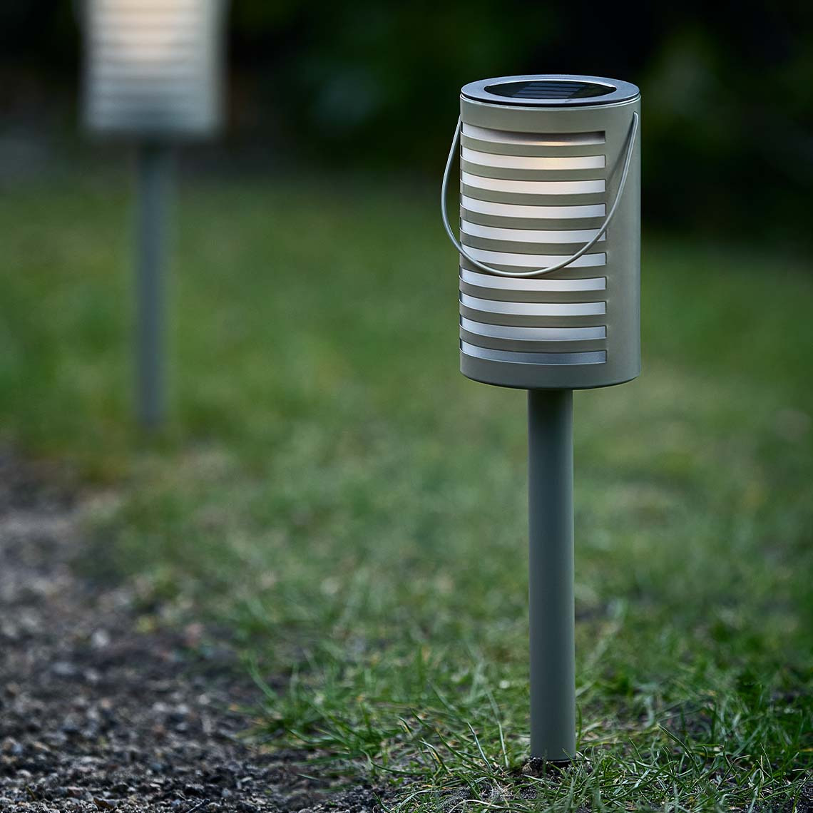 HAVSULE solar lamp Solar lamp is modern, Scandinavian design staked into a lawn