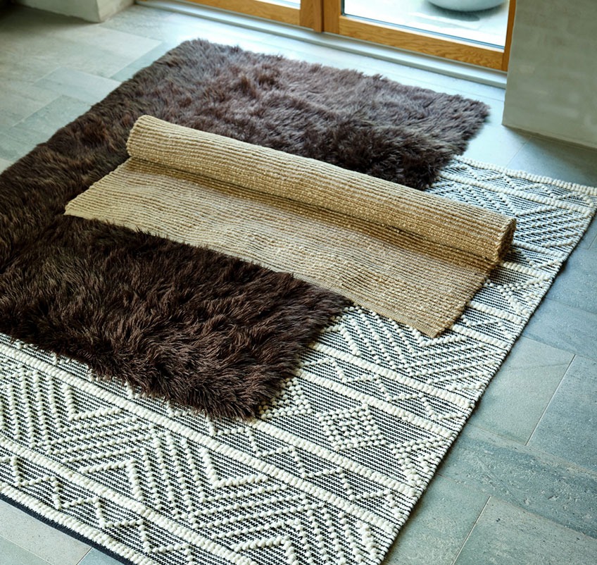 Tapis brun STORMHATT, tapis à motifs VANDMYNTE et tapis en jute GLORIOSA Tapis brun, tapis à motifs et tapis en jute